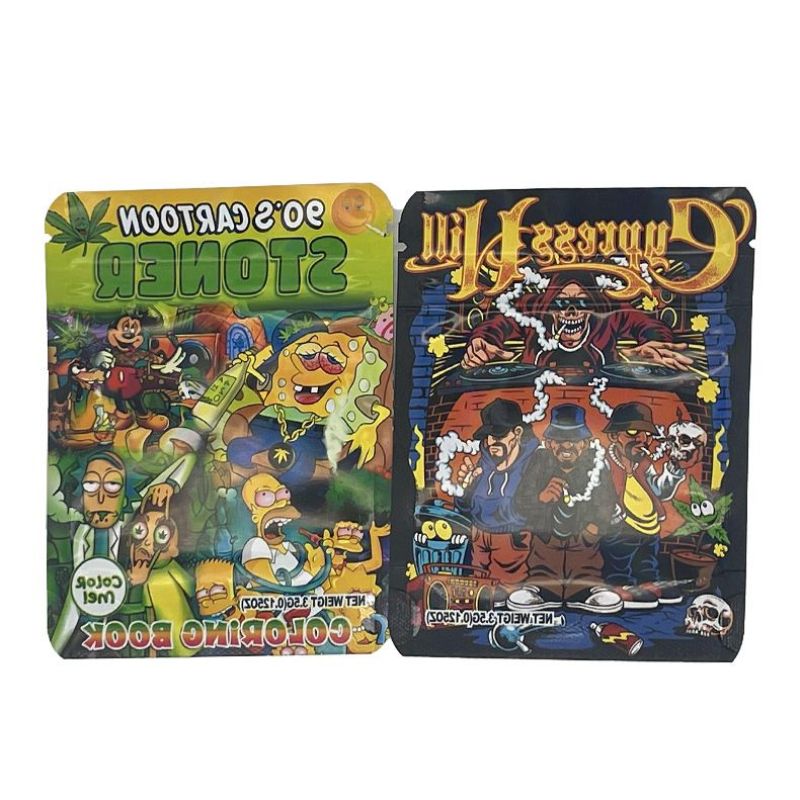 Reusable Cypress Hill 3.5G Cannabis Flower Mylar Bags